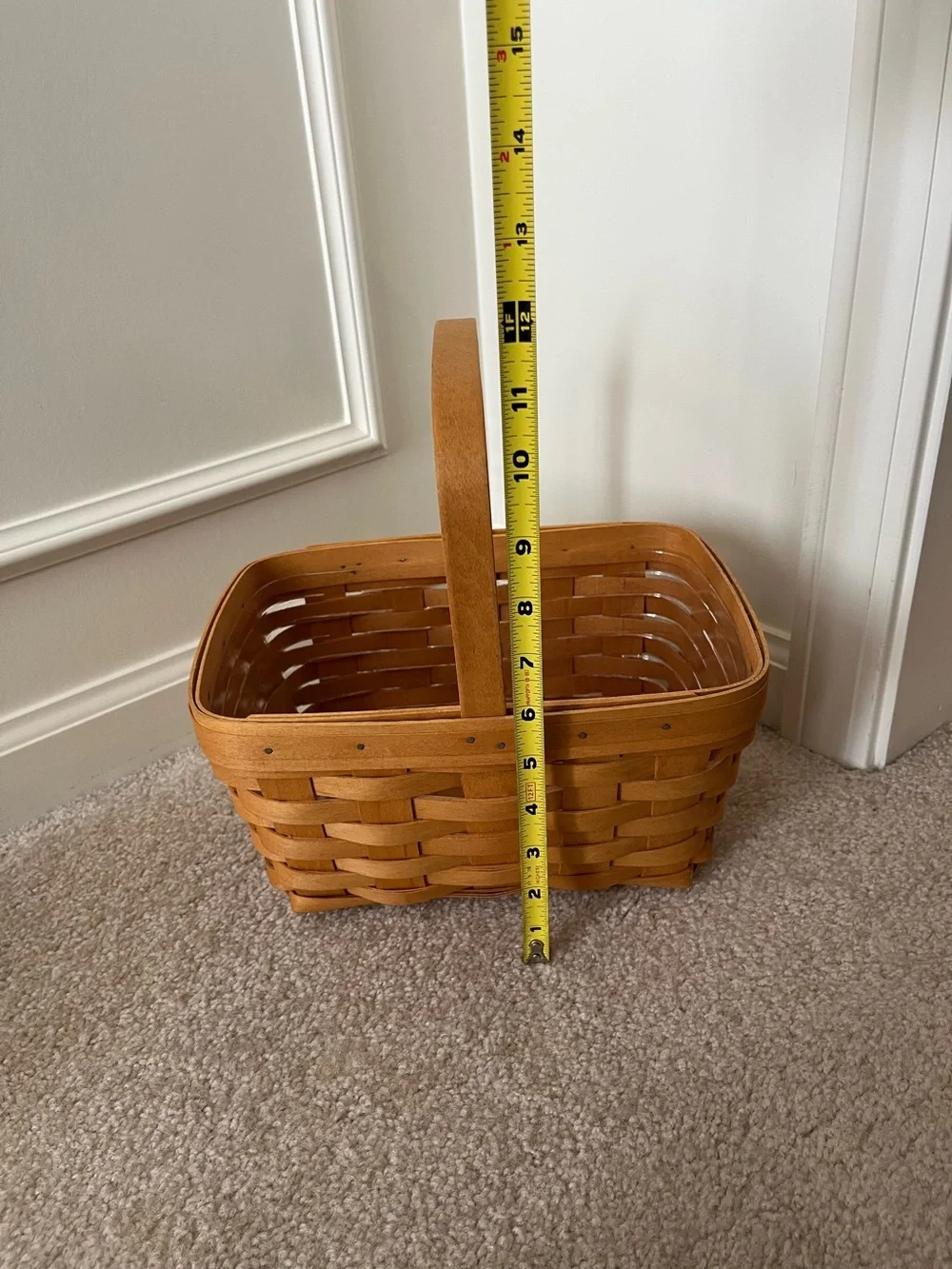 Lot of 3 Longaberger baskets from late 1990s to early 2000s.
